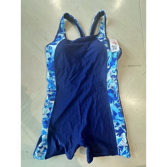 Attraco BLue Athletic Pull Over SportBathing Suit, Size, L - Picture 1 of 4